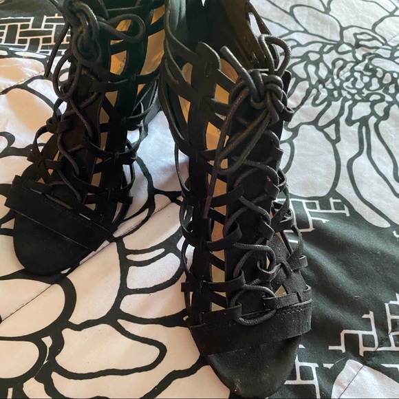 Open Toe Heeled Bootie - Picture 3 of 4